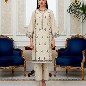 Home embroidered 2piece